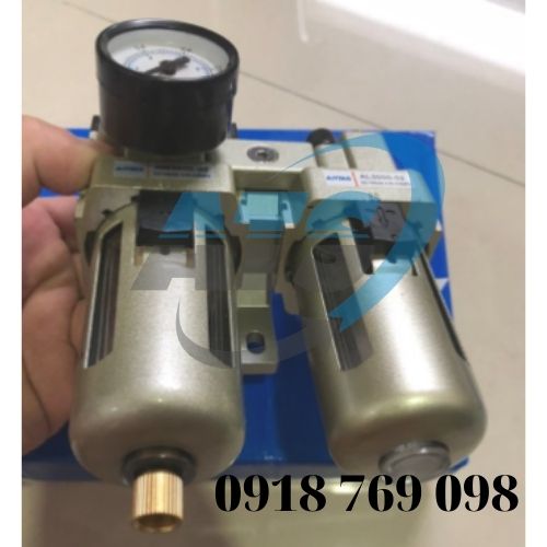 Bộ lọc khí nén đôi hai lọc có điều chỉnh al3000-02 ren 13mm