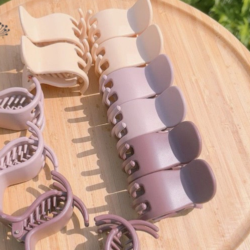 Combo 12 Kẹp Càng Cua Tóc Trơn MIx