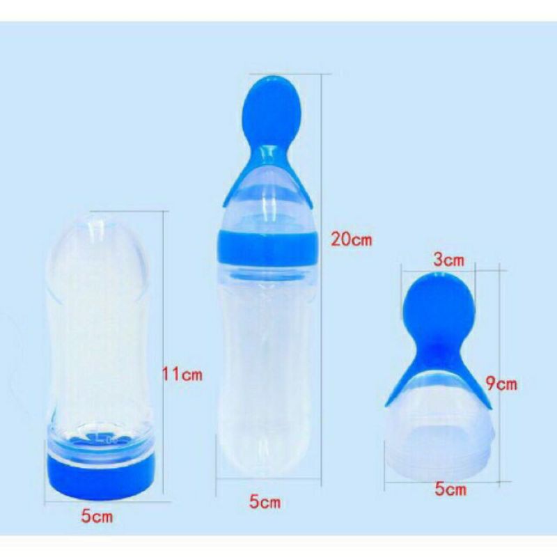 Bình thìa silicon tập ăn dặm cho bé
