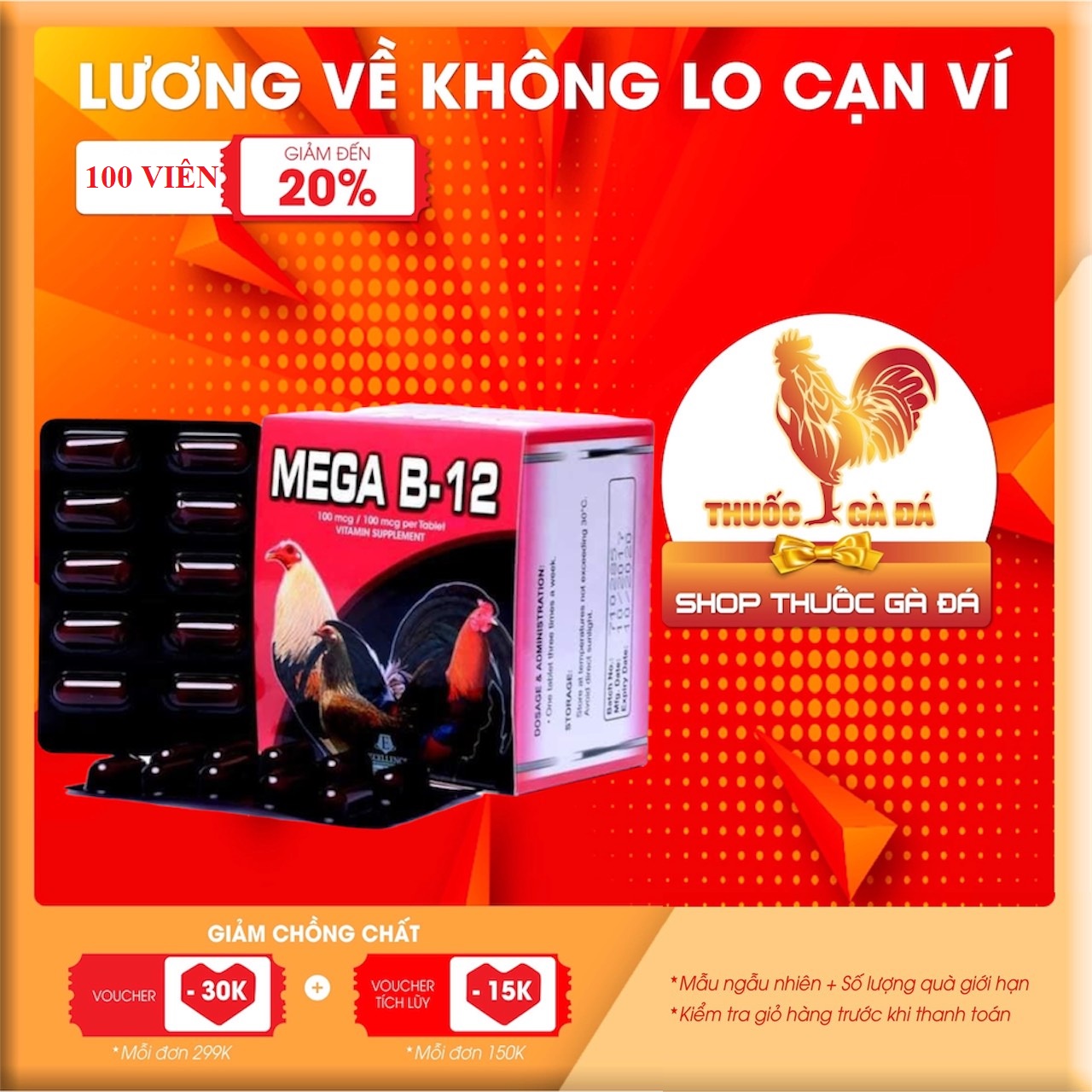 Thuốc gà đá MEGA B12 tăng nước máu, hừng gà, bo lớn cho gà đá, thuốc nuôi gà đá tăng bo, thuốc b12 cho gà đá,thuốc tăng bo cho gà đá, thuốc nuôi cho gà đá, thuốc tăng bo gà đá,. Others