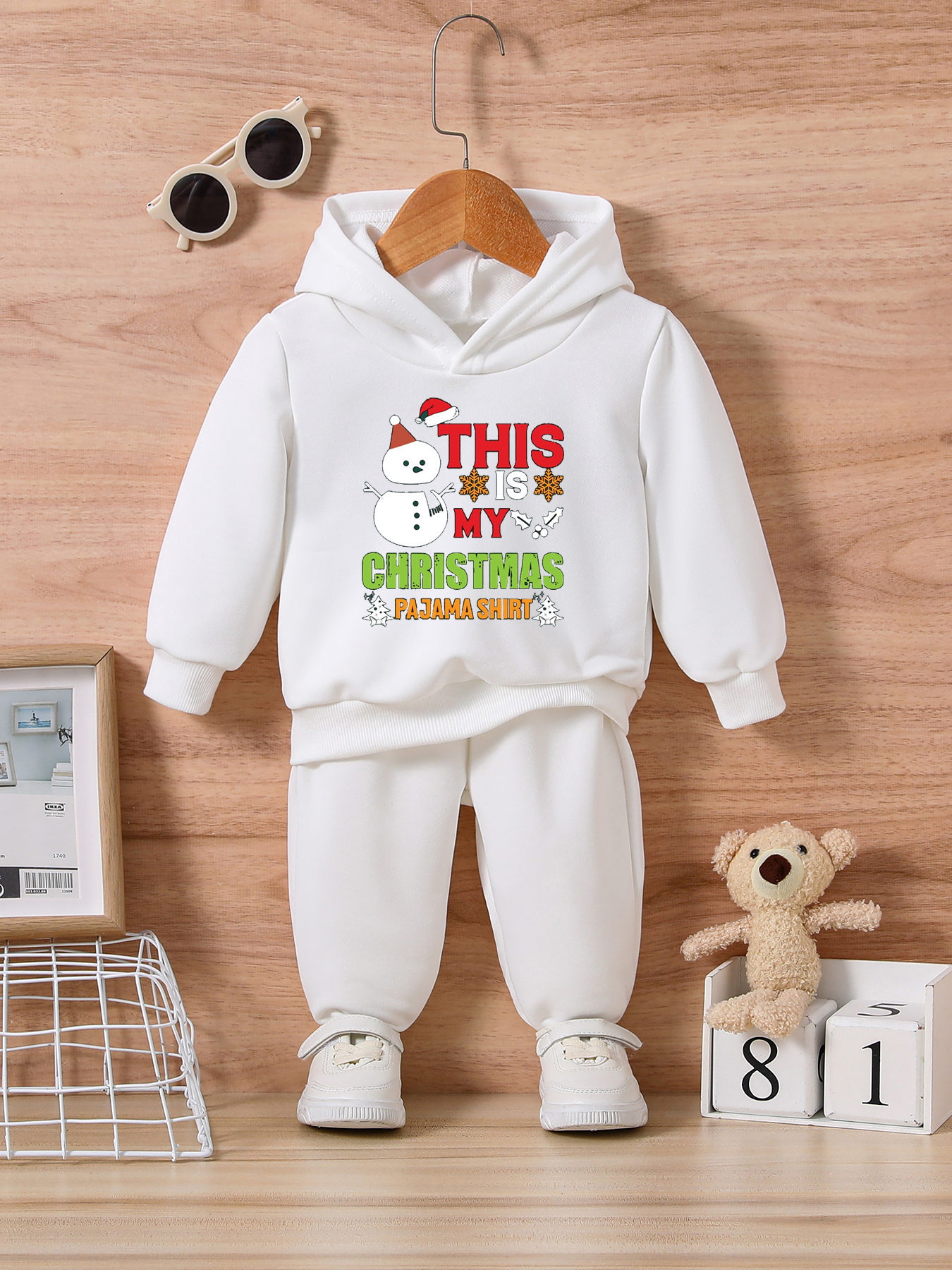 Christmas Infant Baby Boys Newborn Autumn Fashion Print Christmas Snowman 1  Top Sleeve For Pants Toddler Clothing Outfit 0-36M