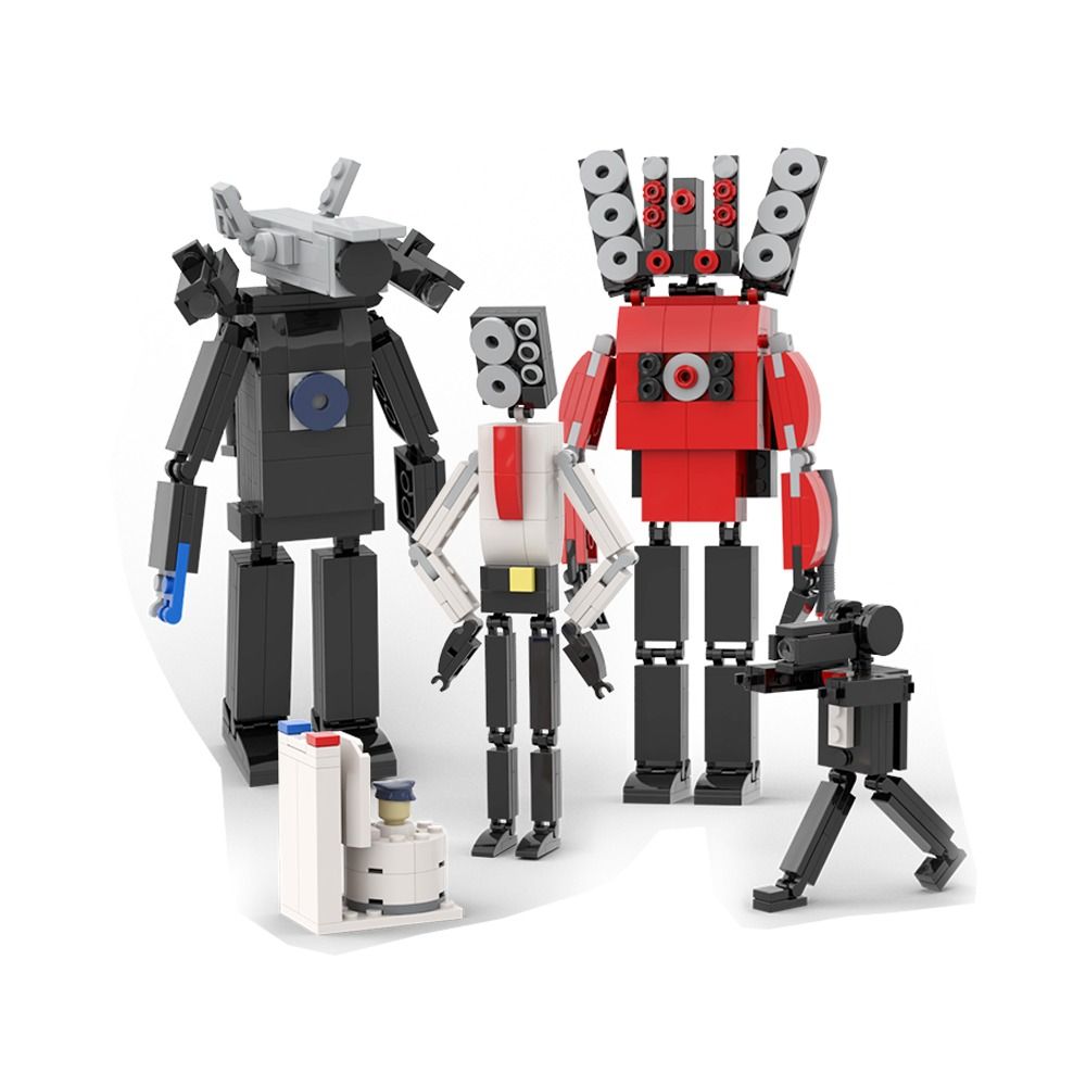 LOVEYOUG Removable Heavy Strategic er Model Plastic Model Speakerman Titan Model Intelligence Development Toy DIY Building Toys Toy for Children