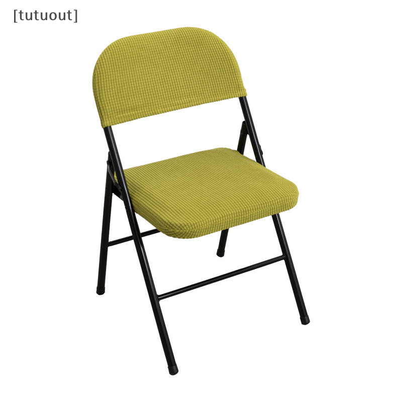 [Tutorial] 1 set of household folding dining chairs, padded backrests, office computers, dust-proof sliding chairs, elastic VN
