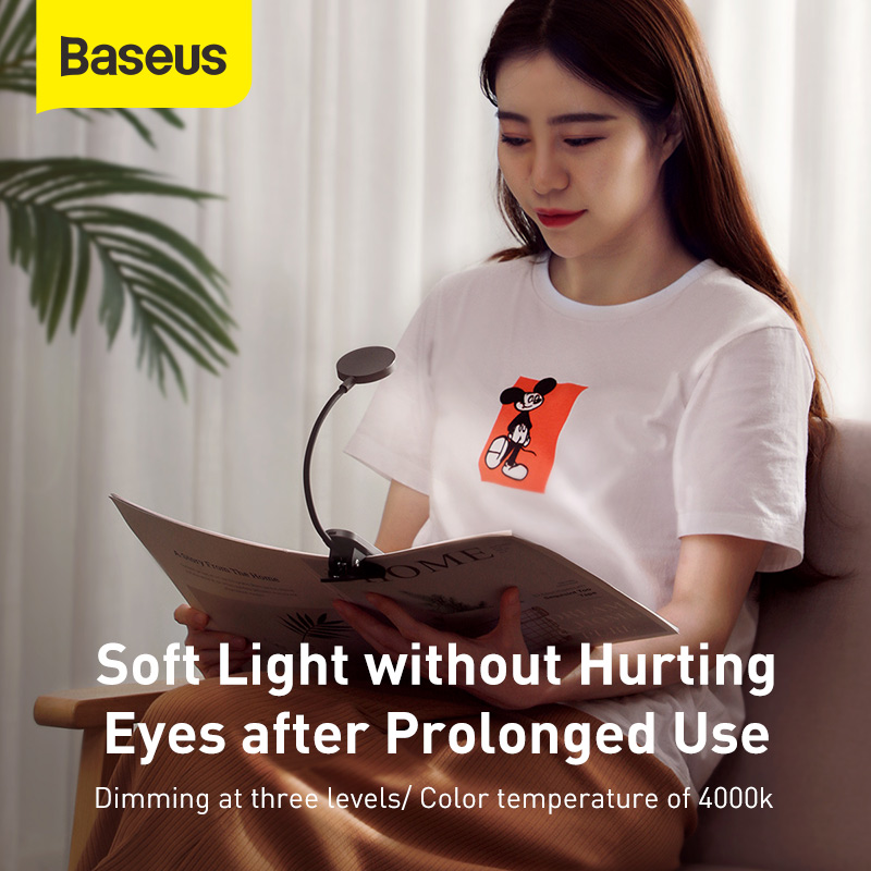 baseus comfort reading mini clip lamp