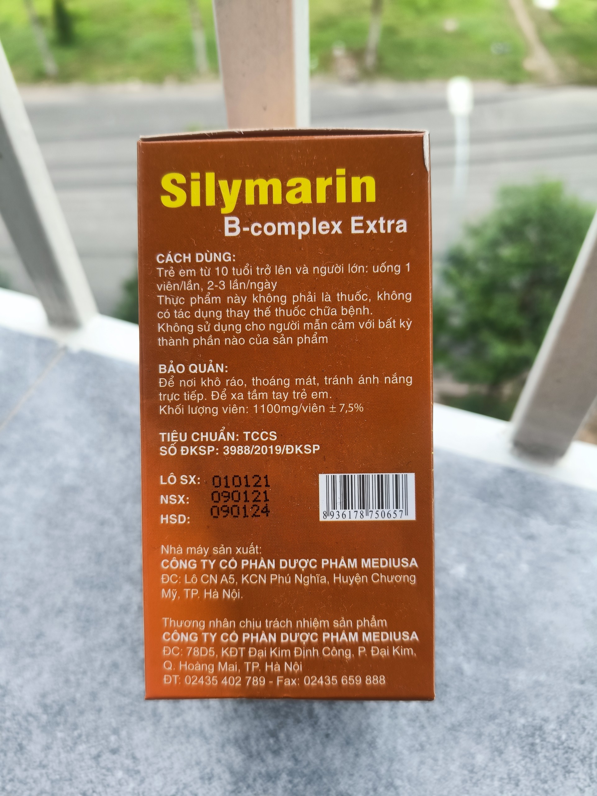 (CHÍNH HÃNG) VIÊN UỐNG BỔ GAN SILYMARIN B-COMPLEX EXTRA - HỘP 100V