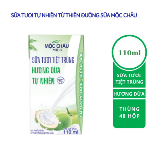 Thùng Sữa Tươi Mộc châu 110ML - 48 hộp