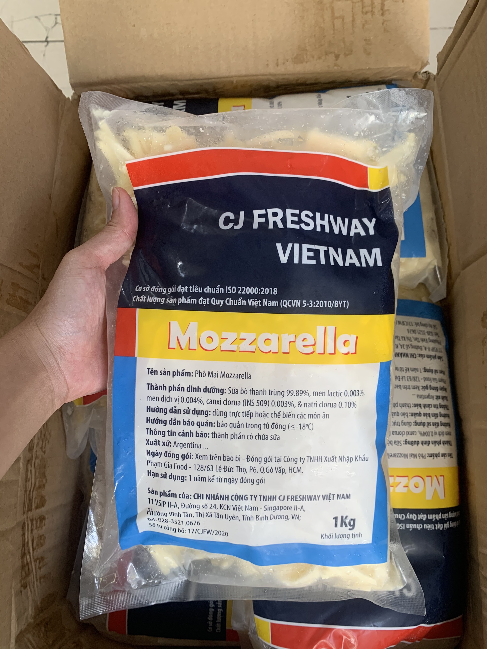 [CHỈ GIAO HỎA TỐC HCM] - PHOMAI MOZZARELLA BÀO SỢI - TÚI 1KG