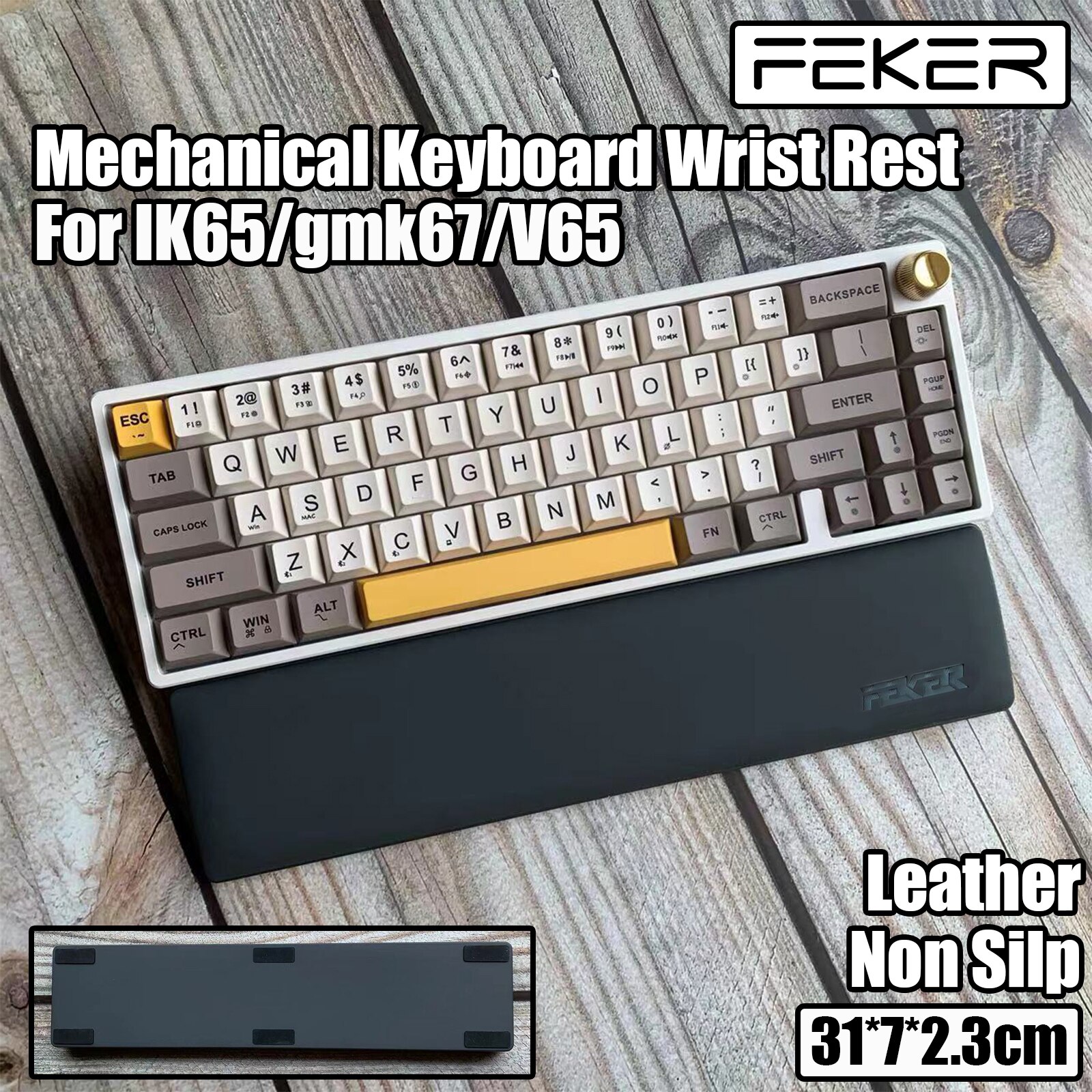 KeysLand FEKER Wrist Rest For 60% 65% Mechanical Keyboard IK65