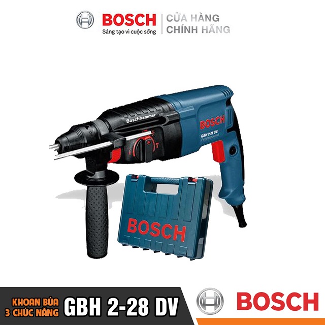 [Chính Hãng] Máy Khoan Búa Bosch GBH 2-28 DV (28MM-820W)