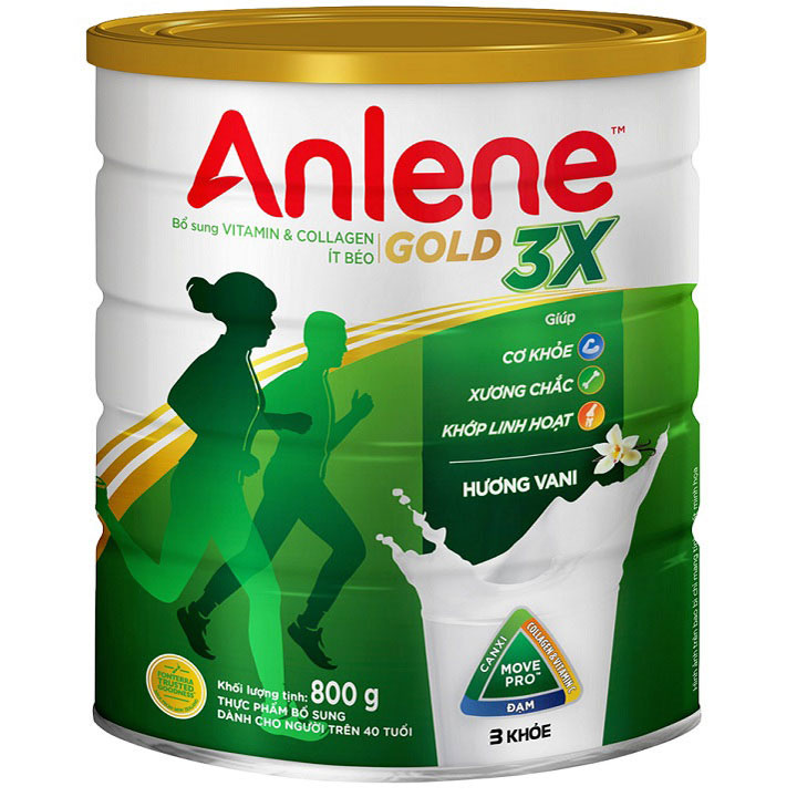 HCMSữa bột Anlene Gold 3X lon 800g hương vani, trên 40 tuổi thumbnail
