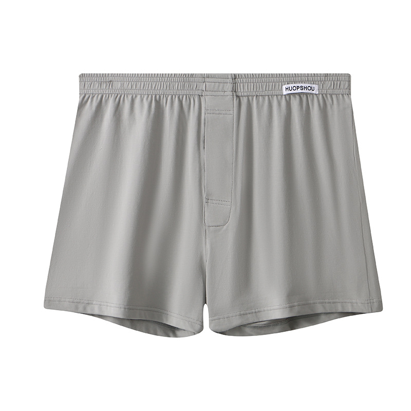 MOLAN Men's comfortable fabric home underwear New pure cotton men's underwear loose and comfortable cotton Arrow pants sports boxer solid color boys' boxer briefs