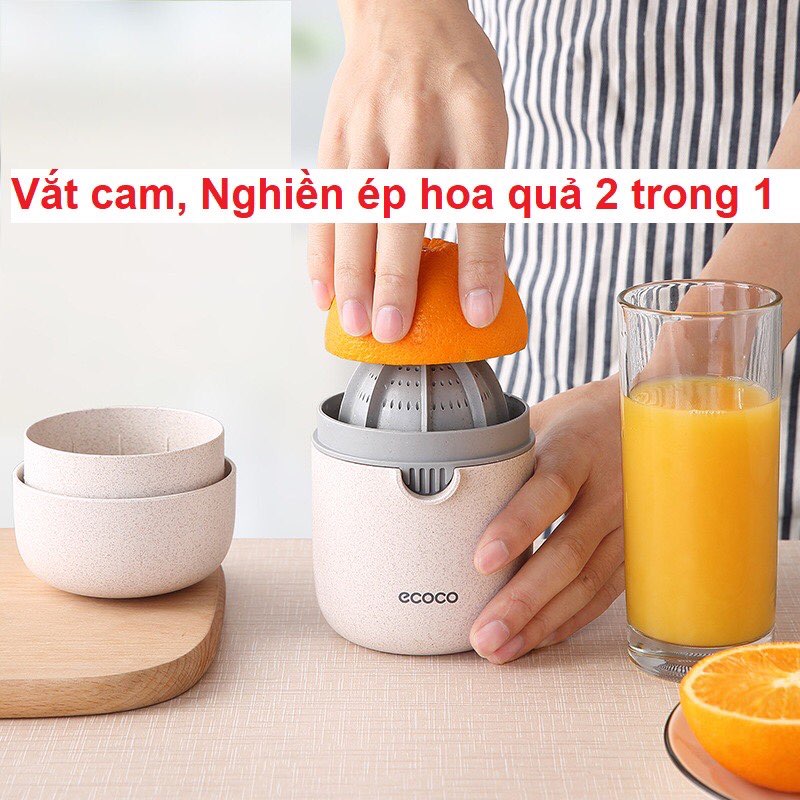 Dụng cụ vắt cam ép hoa quả chất liệ lúa mạch cao cấp ECOCO E1703