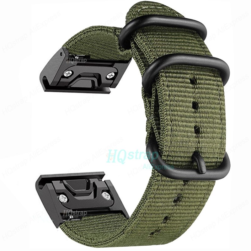 Canvas nylon strap for garmin fenix 7 6x 6s 6 pro 5x 5 5s 3hr sport watchband for garmin band 22mm 26mm bracelet accessories