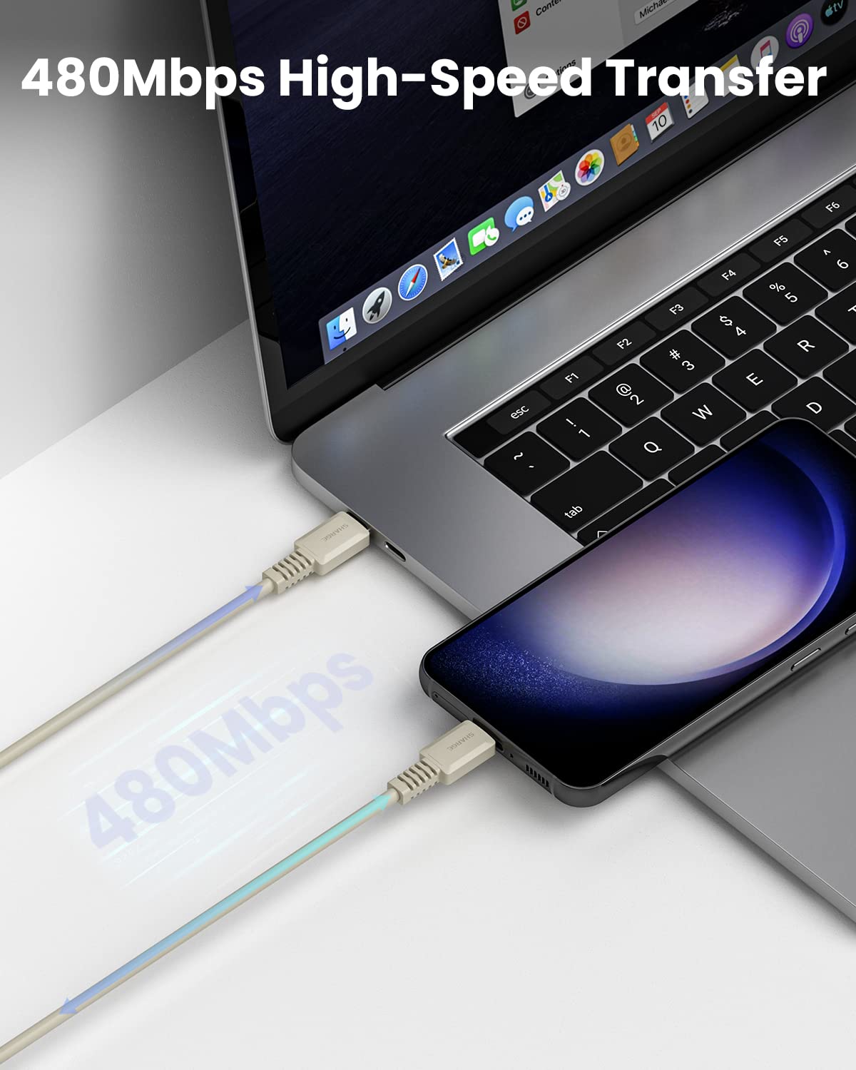 Sharge/Shargeek USB C to USB C Cable,Type C Cable Fast Charging Cable for MacBook,iPad,Samsung,Pixel,Switch etc(100W 3.9ft)