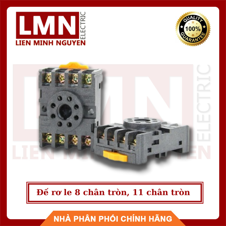Đế rơ le 8 chân tròn, 11 chân tròn