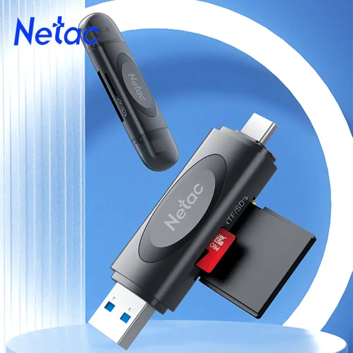 Netac Card Reader USB 3.0 USB C USB-A to SD Micro SD TF Memory Card Adapter for PC Laptop Accessories Multi Smart Cardreader