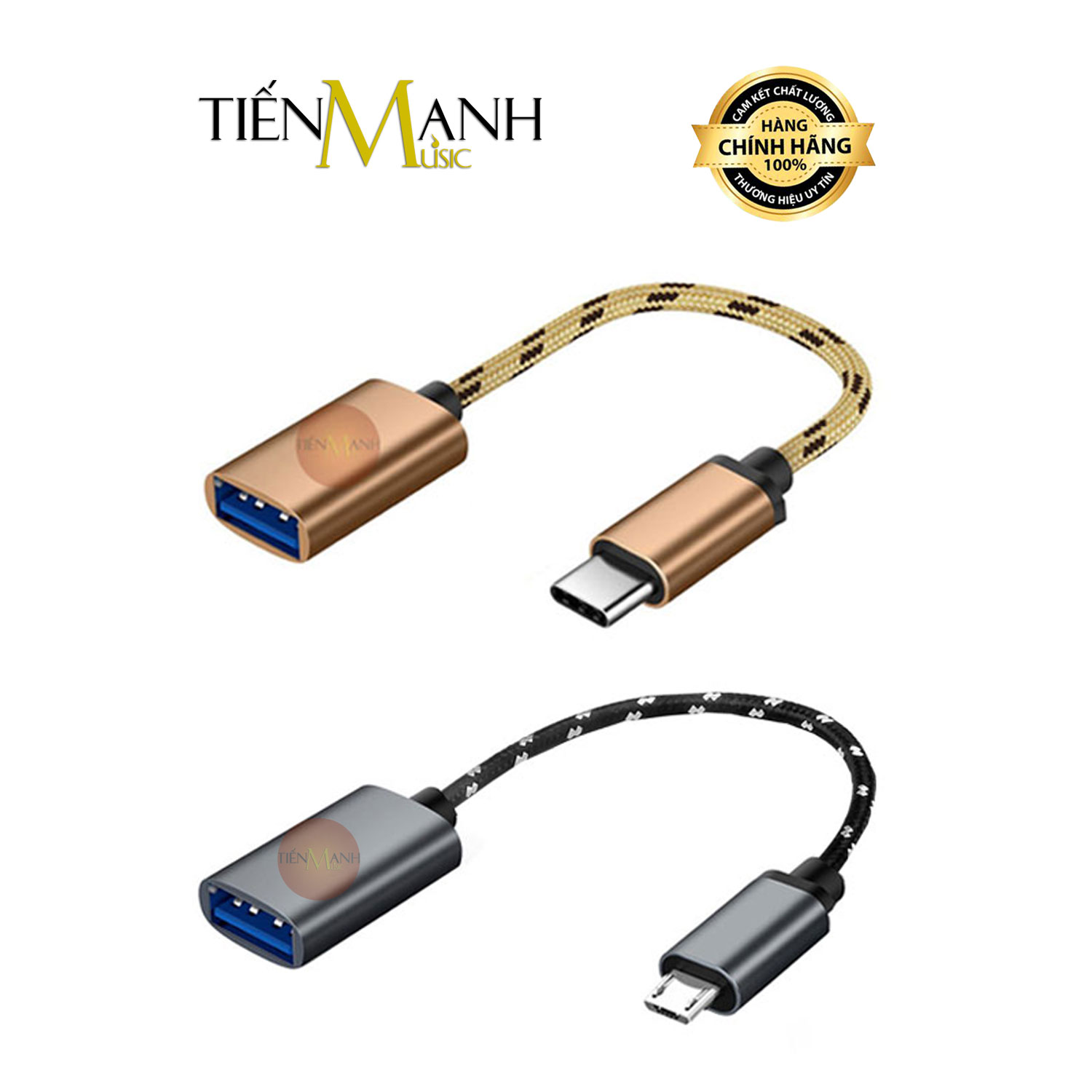 [Loại Tốt] Dây Cáp OTG Type-C Và Micro USB - Chuyển Đổi USB-A Sang USB-C, Micro USB Cho Điện Thoại, Máy Tính Bảng Type C