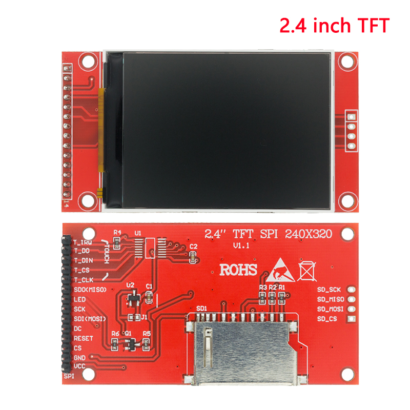 Tft Screen For Arduino R4 TFT Display 0.96/1.3/1.44/1.8/2.4/2.8 Inch IPS 7P SPI HD 65K TFT Full ...