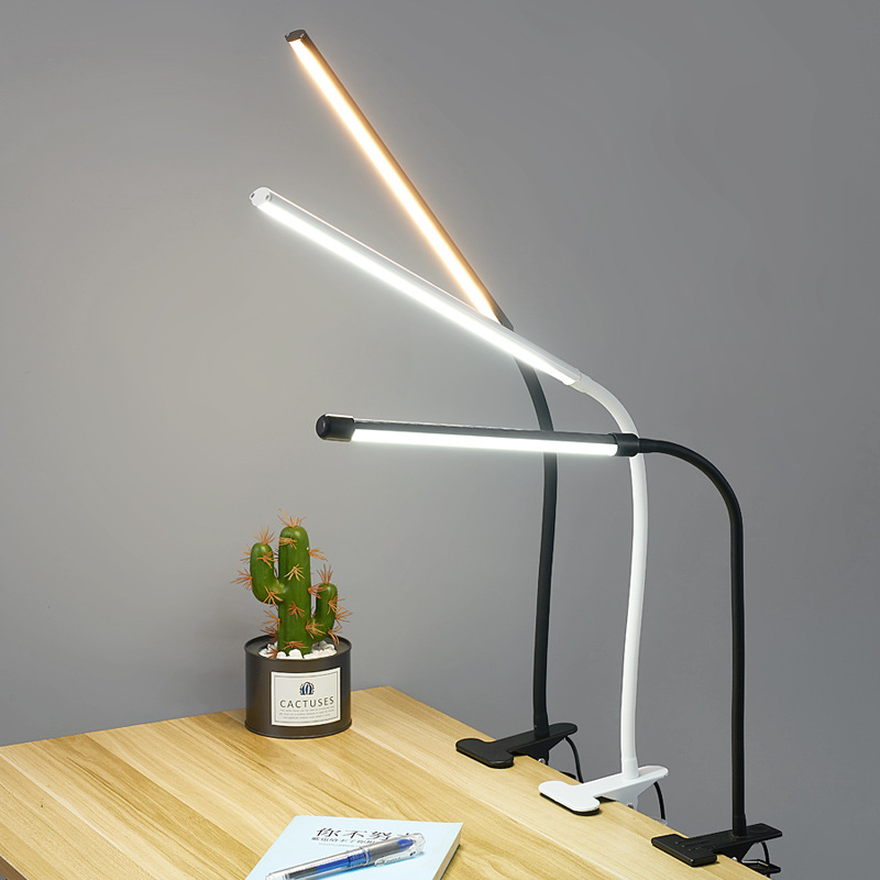 XiaoZhubangchu đèn LED có Kẹp bảo vệ mắt kẹp đọc sách ánh sáng Trường Đại Học ký túc xá sinh viên nghiên cứu bàn đèn bàn sáng cao cho công việc và học tập