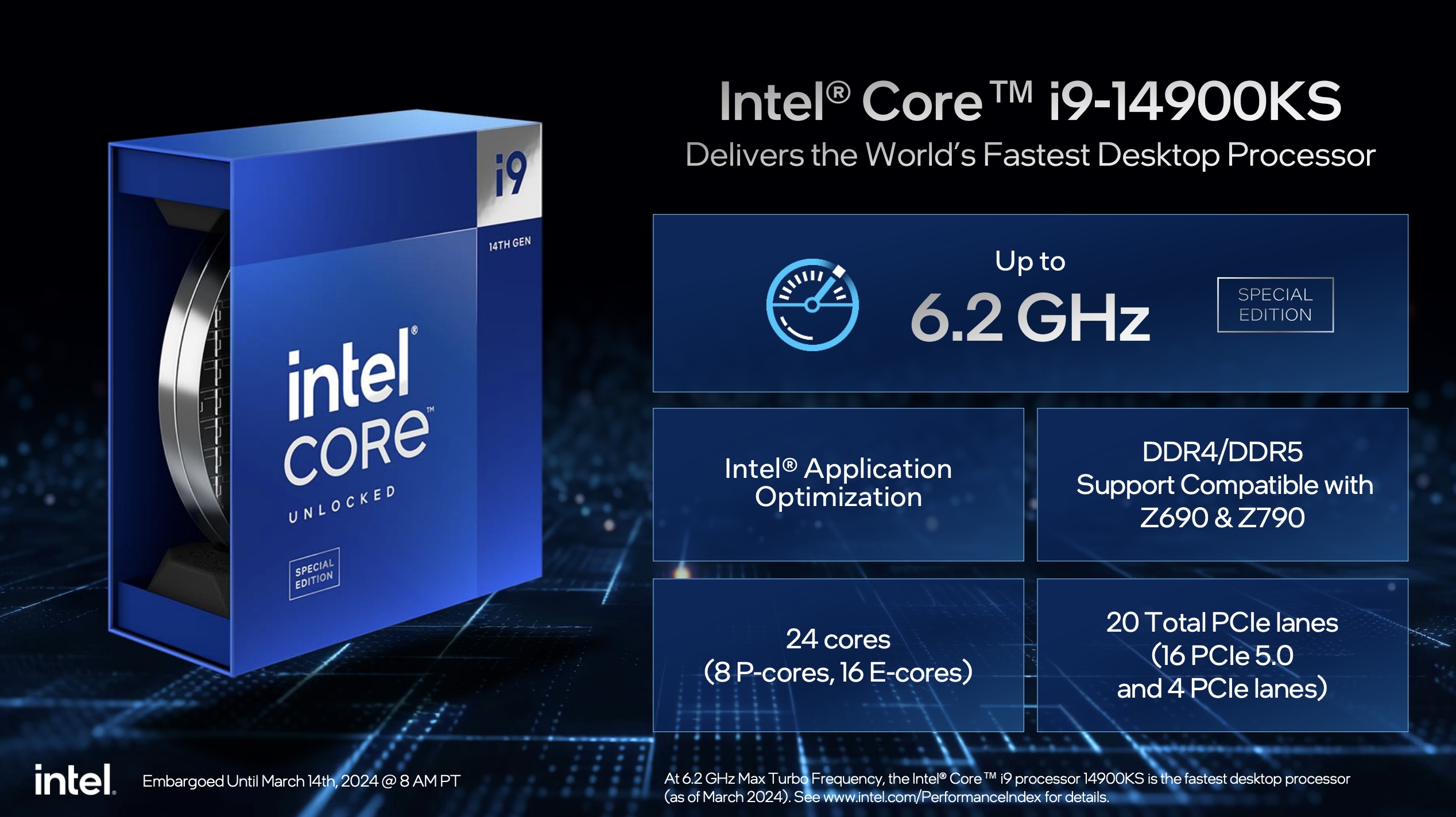 Intel Core i9 Processor i9-14900KS 14900KS 14900ks - Core i9 14th