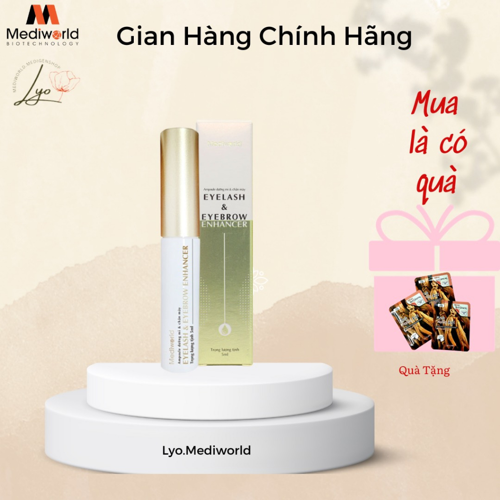 Tinh chất dưỡng mi và chân mày EyeLash & EyeBrow Enhancer Mediworld - LYO