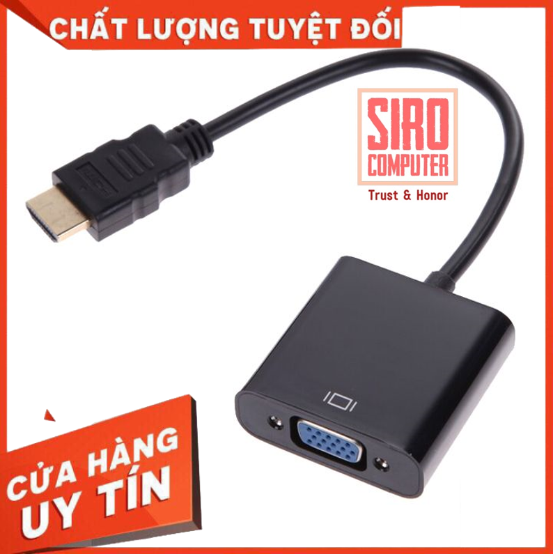 Cáp chuyển đổi HDMI sang VGA - [màn hình cổng VGA] (20cm)