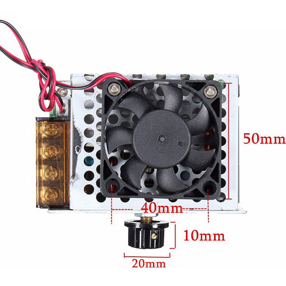 4000W điều khiển tốc độ động cơ AC110V-220V công suất cao SCR Điều khiển điều chỉnh được mờ dimmers điều chỉnh điện áp nhiệt với quạt