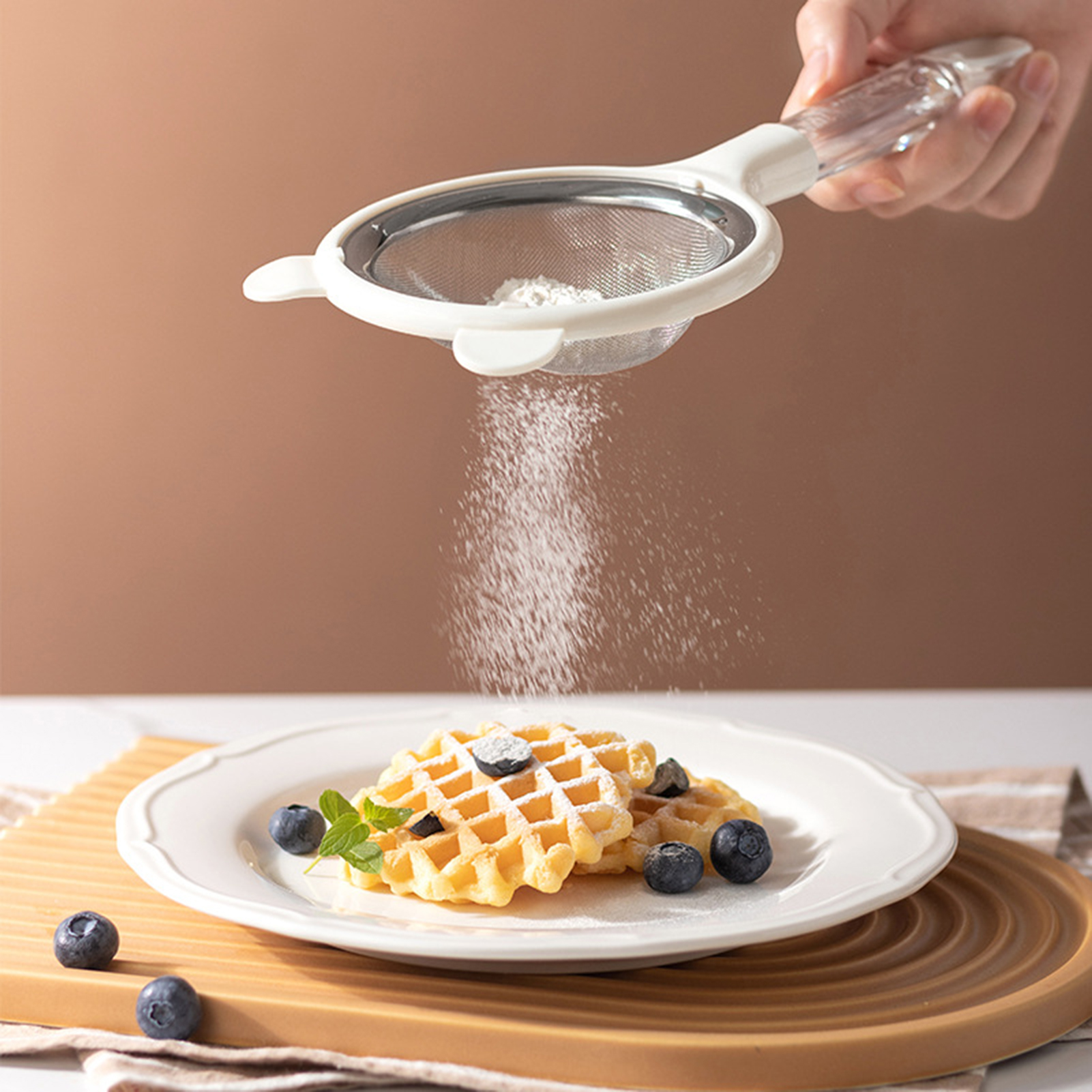 Mesh Filter Strainer Kitchen Fine Mesh Strainer Versatile Kitchen Strainer with Plastic Handle Ideal for Baking Cooking and Straining Food Grade Flour Sifter Infant Food Colander Coffee Tea Juice