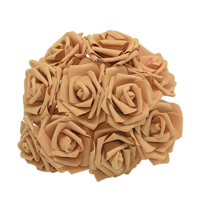 10/20/30pcs 8cm Artificial Pe Foam Rose Flowers Bridal Bouquets For ...