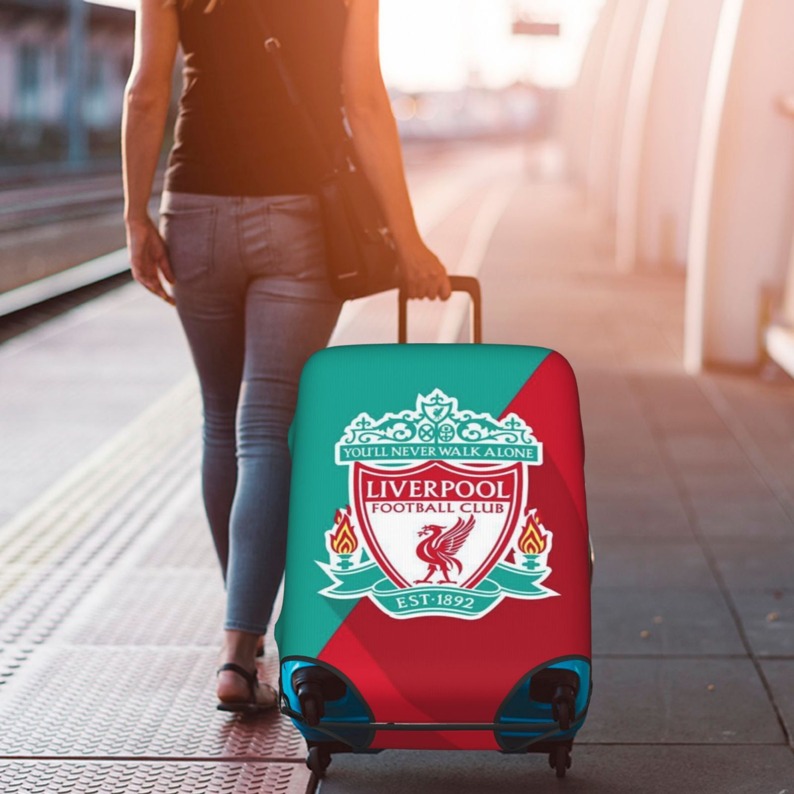 Luggage Protector Liverpool Fc Cabin Case Liverpool Thickened