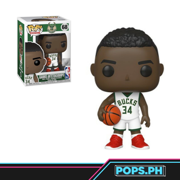 Giannis Antetokounmpo Signed Milwaukee Bucks NBA Funko Pop Doll #68