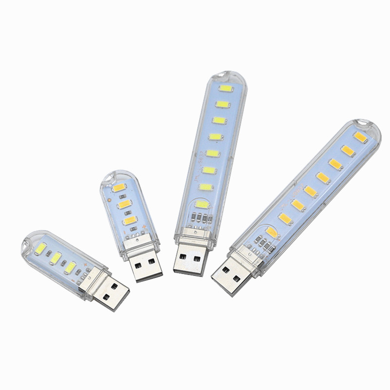 Warm White Mobile Power Lamp / 8 LED USB Night Light / LED Mini USB Light -  China Mini USB Lights and Mini Light price