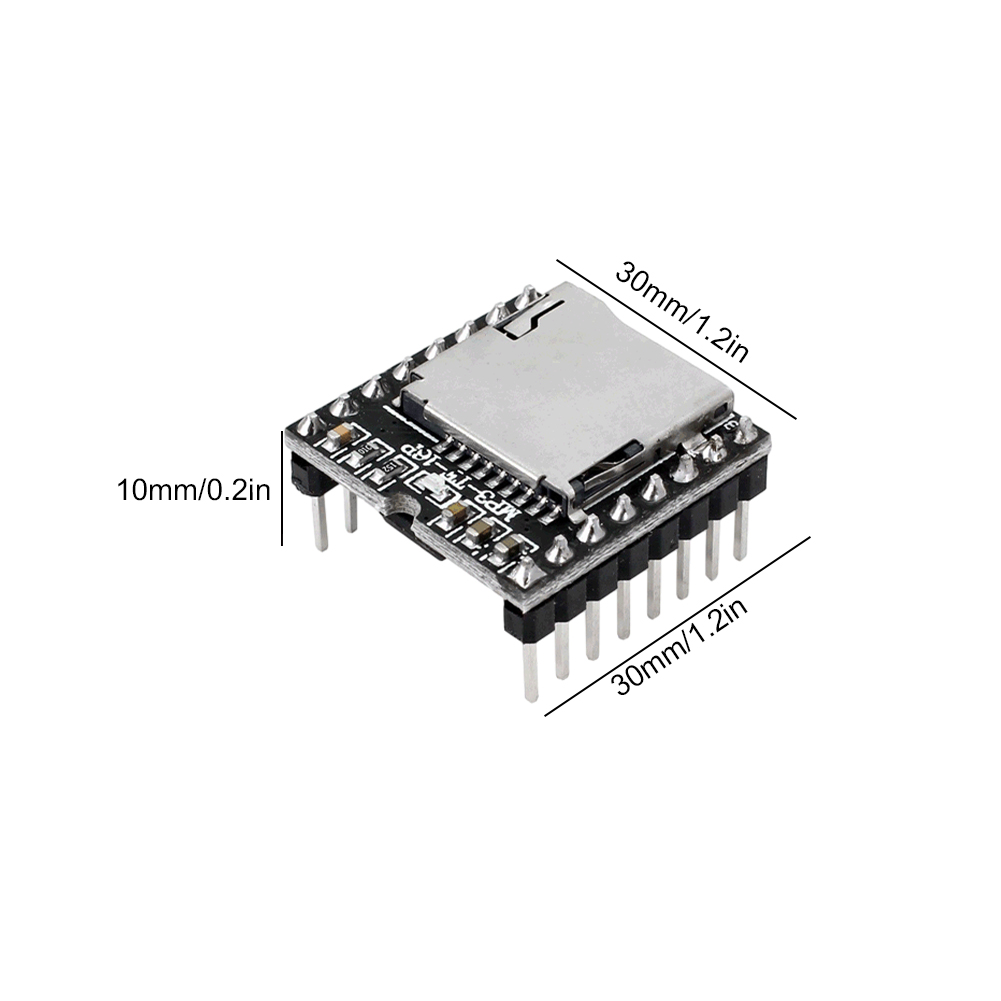 DFPlayer Mini MP3 Player Module V3.0 16P TF Card U Disk DF Player Module Audio Voice Module Board
