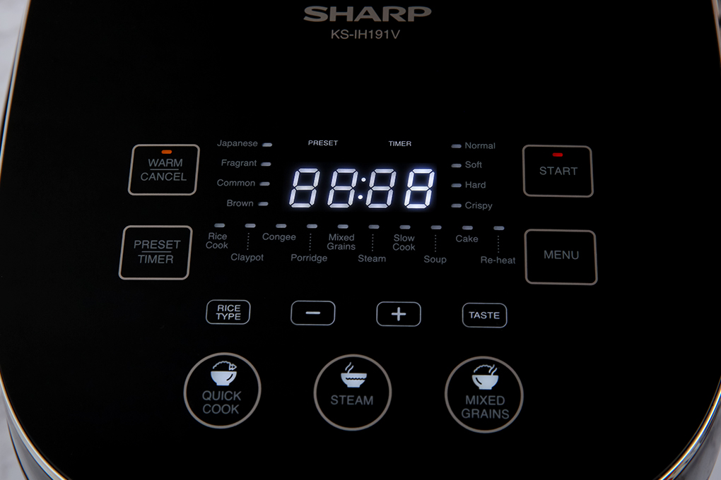 Nồi cơm cao tần Sharp 1.8 lít KS-IH191V-BK