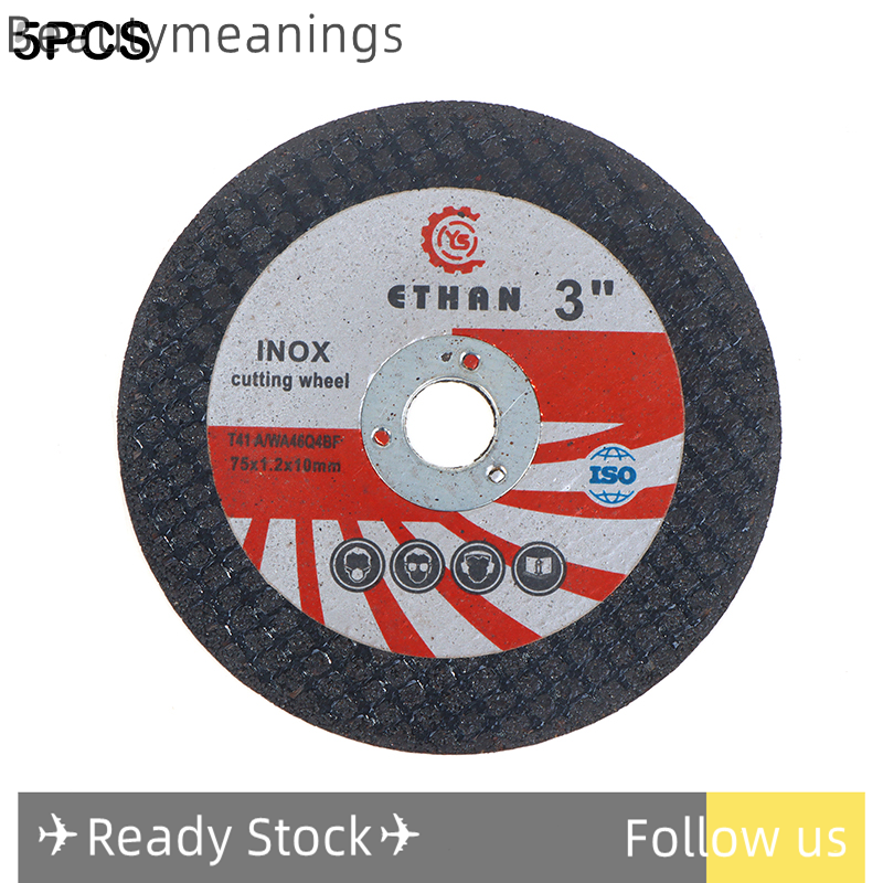 ✈️Ready Stock✈ 1 5 cái máy mài góc đánh bóng đĩa cắt electic cắt tấm 75mm Mini Đĩa cắt nhựa tròn mài bánh xe