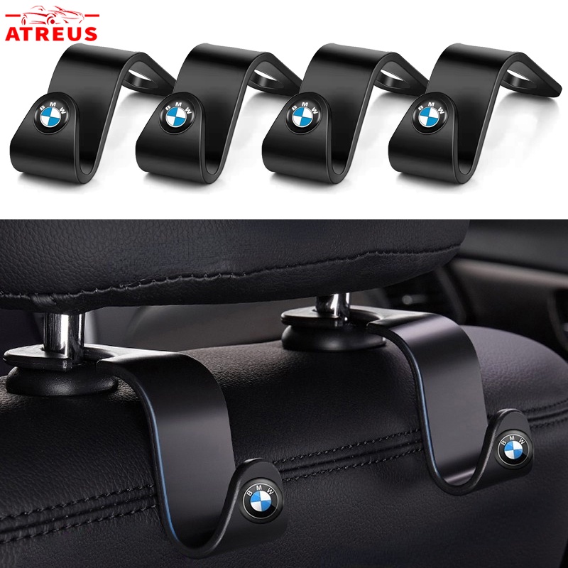 1/2pcs bmw car hanger hooks car back seat organizers seat rear hooks decoration e36 e46 e30 e90 f10 f30 e39 e60 x1 e84 f48 f25 x3 e83 x5 f15 car accessories
