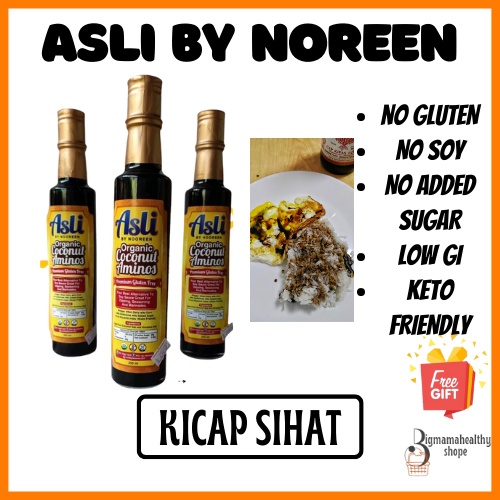 Kicap Sihat Tanpa Soya KETO & DIABETIC AslibyNoreen Organic Coconut