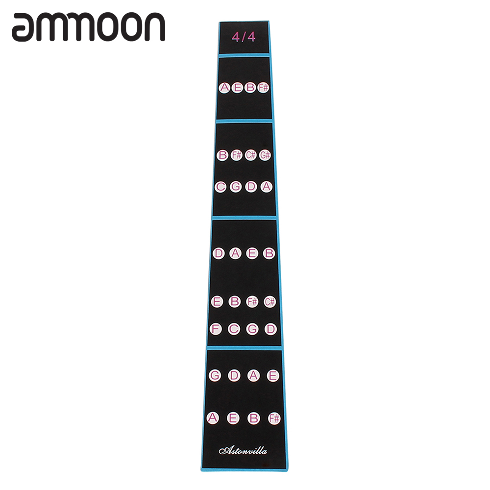 4/4 Violin Fiddle Finger Guide Fingerboard Sticker Label Intonation Chart Fretboard Marker for Practice Beginners