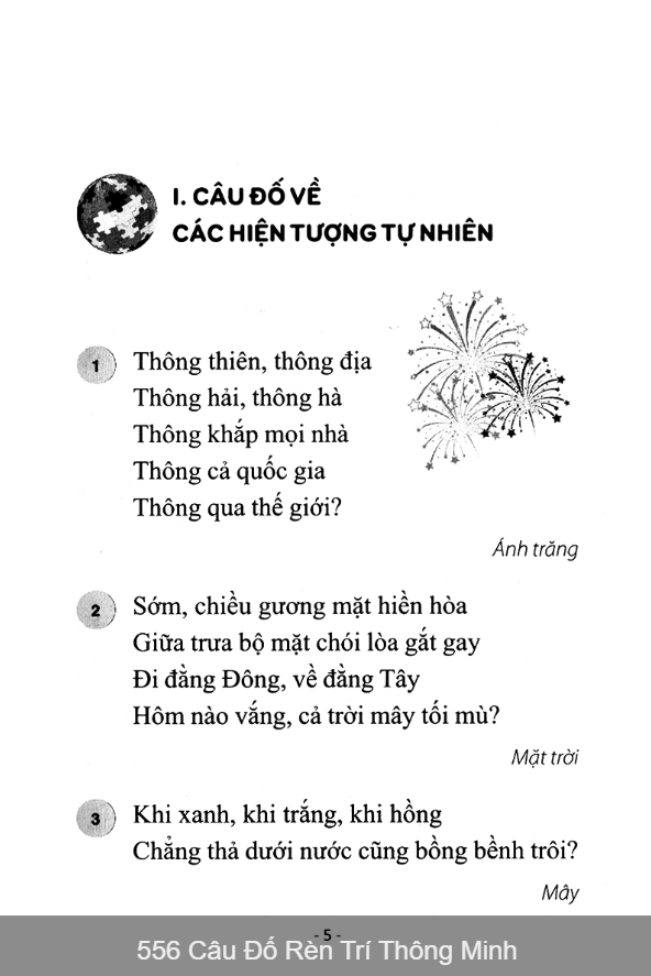 Sách - 556 câu đố rèn trí thông minh ( khổ to)