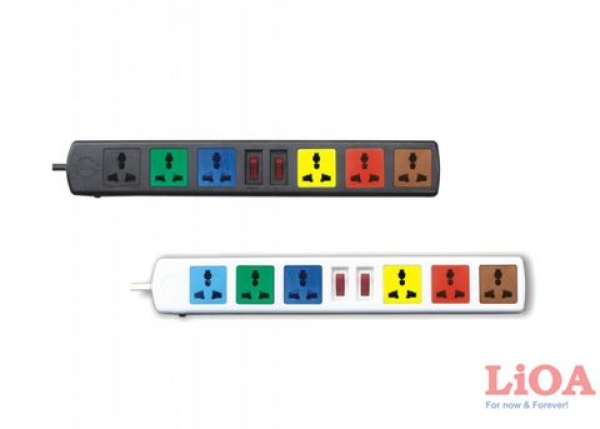 Ổ cắm kéo dài đa năng LiOA 6D52N (5m x 6 ổ cắm)