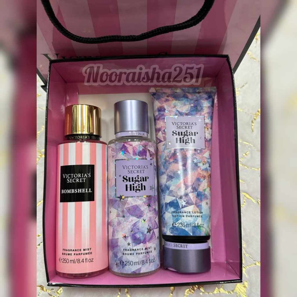 Bombshell New York Perfume Body Mist Lotion 3in1Set Hantaran Minyak ...