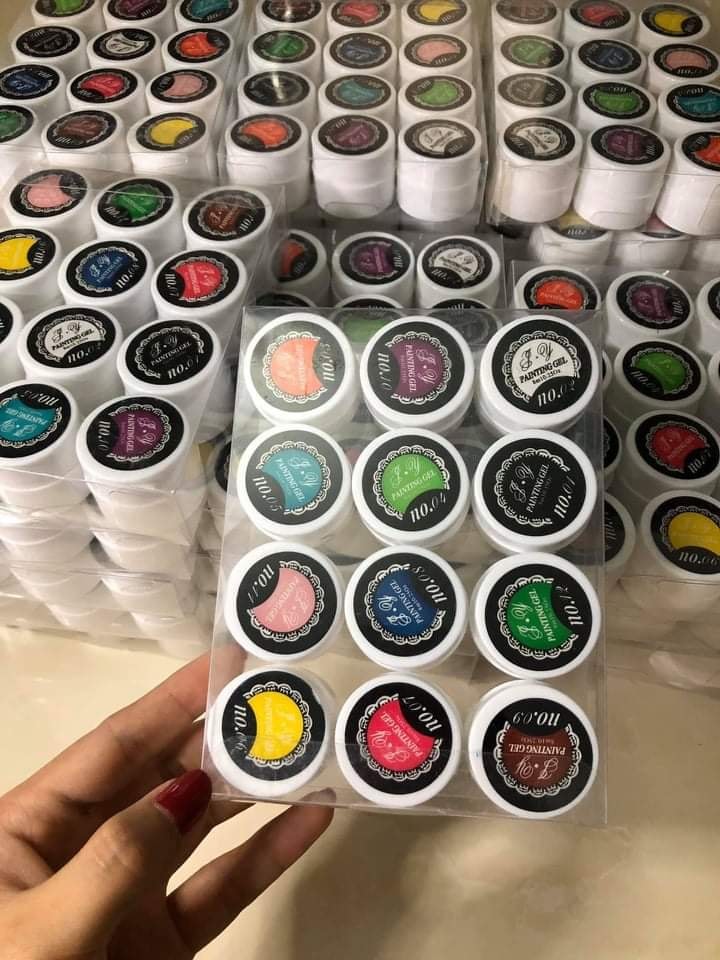 [TRỢ GIÁ LAZADA] Set gel vẽ Miss chula  chính hãng - gel vẽ nổi  12 màu chuyên dụng làm nail