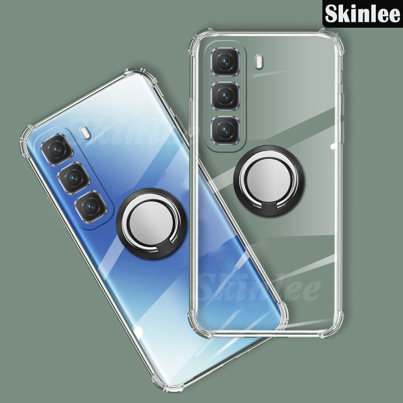Phone case For infinix Hot 50 / 50 Pro / 50 Pro Plus Back cover Ring Holder Ultra Thin Transparent Car Navigation Soft Silicone Clear cover For infinix Hot 50 Pro+ Cover cases.