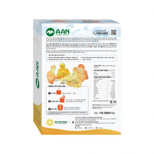 Organic gạo st24 hữu cơ a an hộp 2kg - cơm dẻo mềm - ảnh sản phẩm 2