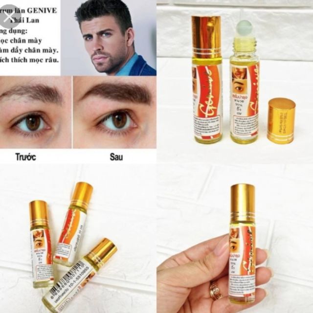 Bộ 3 dung dịch kích thích mọc mày, mọc râu, lông mi Genive