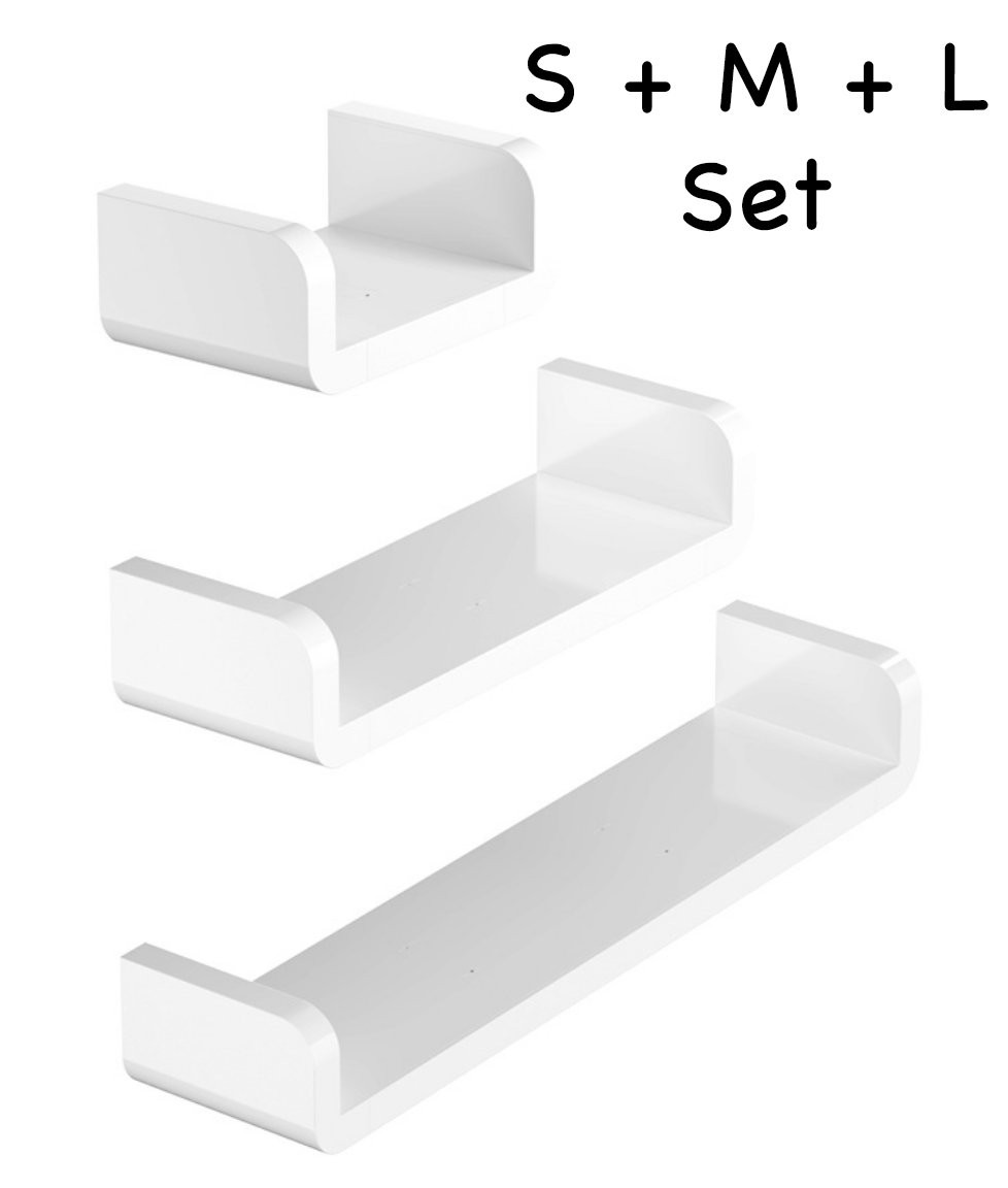 Bathroom Wall Shelf Rack, No Nail Self Adhesive Waterproof Shelf