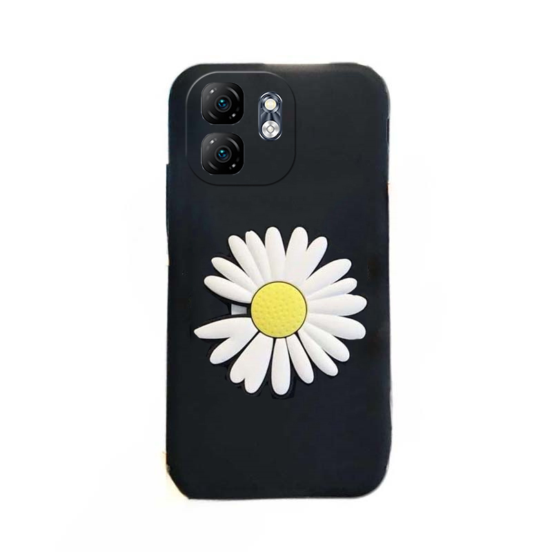 For infinix Hot 50i 40i 40 Pro Case Fashionable cartoon chrysanthemum Stand dustproof smooth For infinix Hot 40i 40 Pro Hot 50i Back cover.