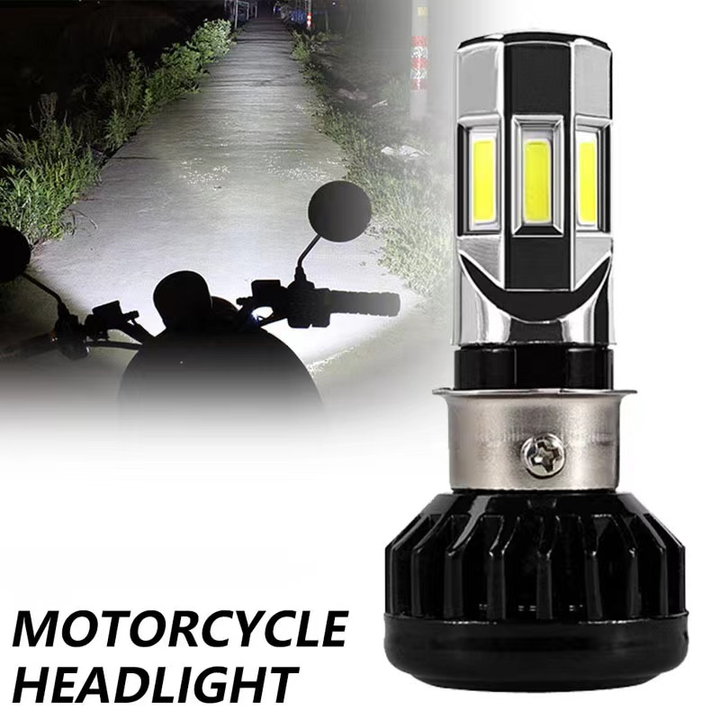 มอเตอร์ไซด์(ชุดใหญ่) หลอดไฟหน้า LED6หลอด สว่าง 3000LM AC/DC (สว่างเพิ่ม ...
