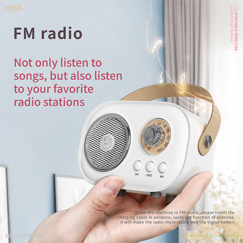 XiaoZhubangchu Wireless microphone microphone audio integrated wireless bluetooth speaker karaoke children singing family ktv