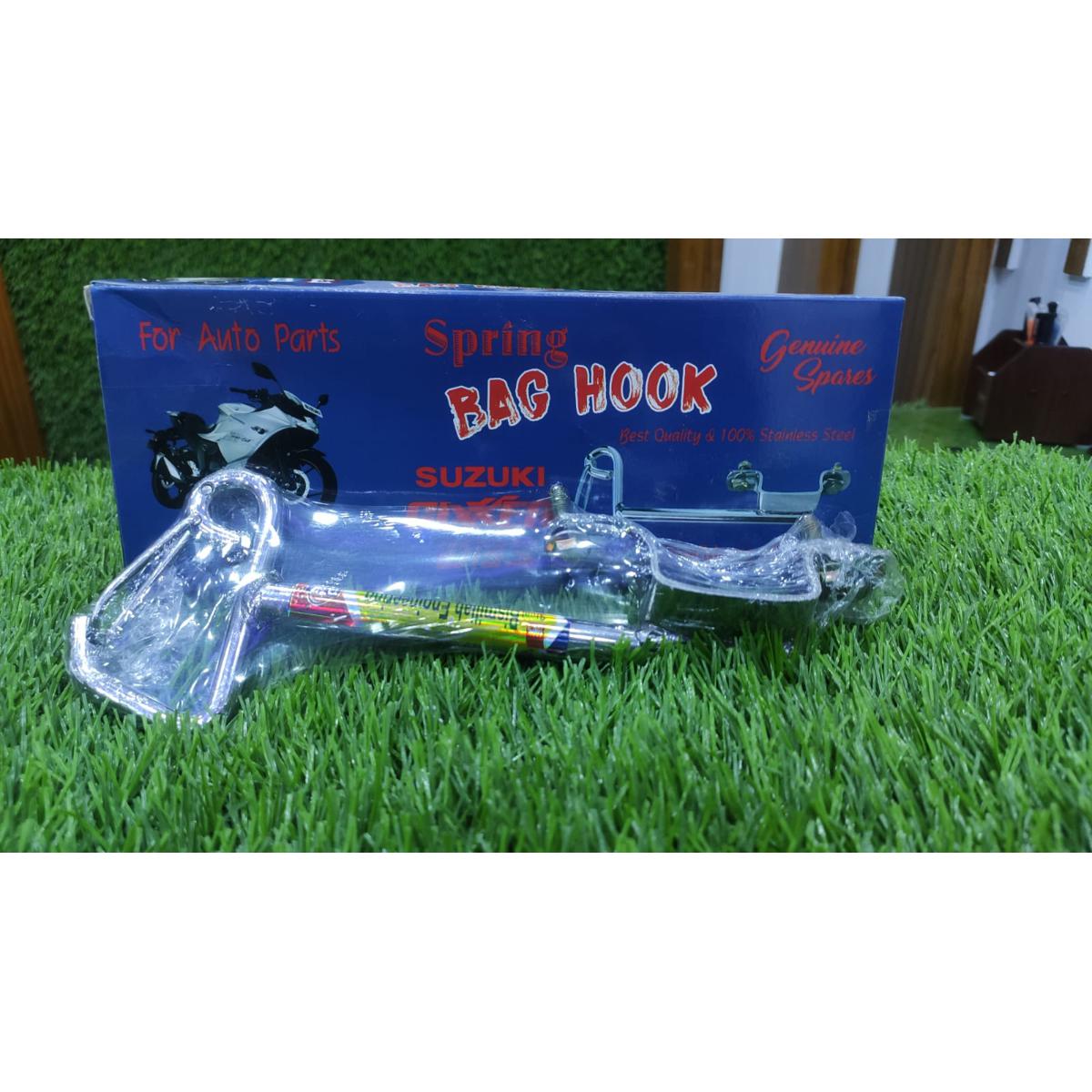 Gixxer ABS Bike Stainless Steel Spring Bag Holder Or Spring Bag Hook